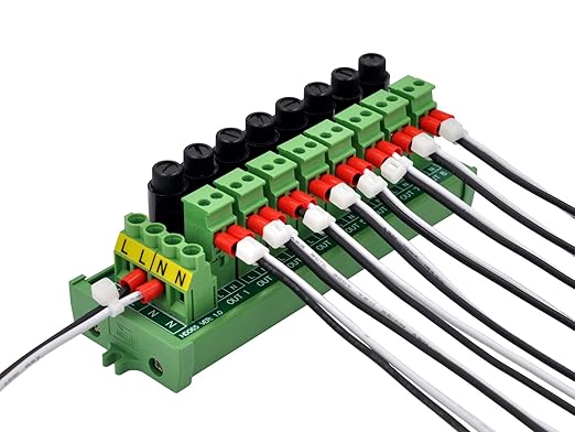 Screw Mount AC 24-250V 8 Channel Pluggable Side Wiring Terminal Block Power - Image 5