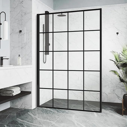 Shower Panel 48W*74H Inch, Bathroom Framed Fixed Glass Door, 5/16" Thick Clear by Unknown