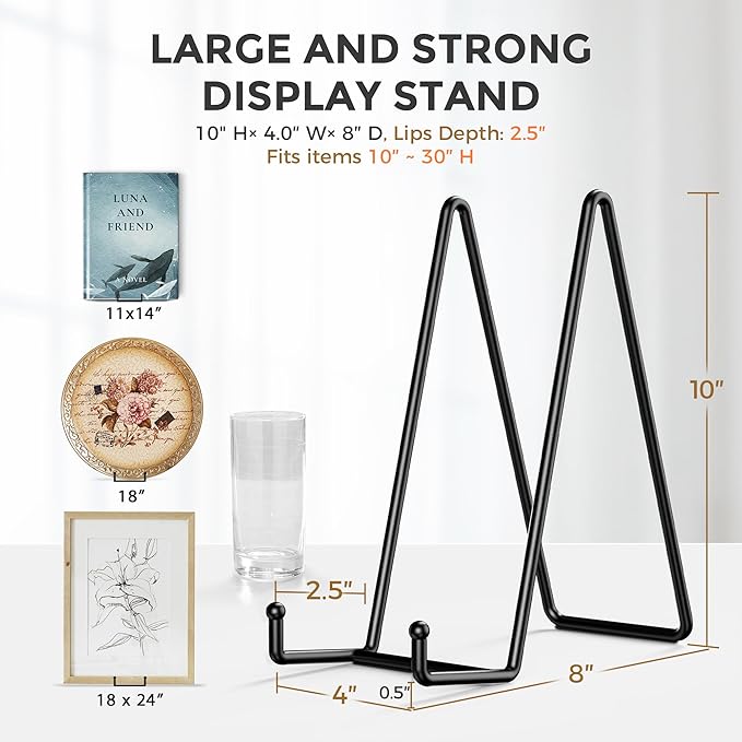 TR-LIFE 3 Pack 10 Inch Large Plate Stands - Image 2