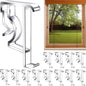 Blind Clips, 2 Inch Clear Valance Clips for Wood or Faux Wood Horizontal Blinds Valance（12 Pcs）