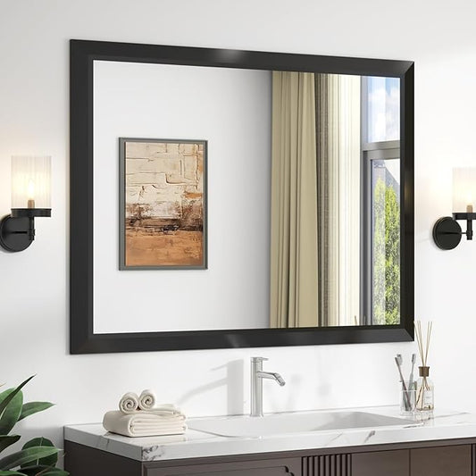 SMIROR Matte Black Bathroom Mirror by SMIROR