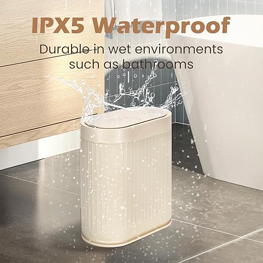 Bathroom Trash Can with Lid Automatic 2 Gallon Sensor Trash Bin, 7.5 Liter - Image 6