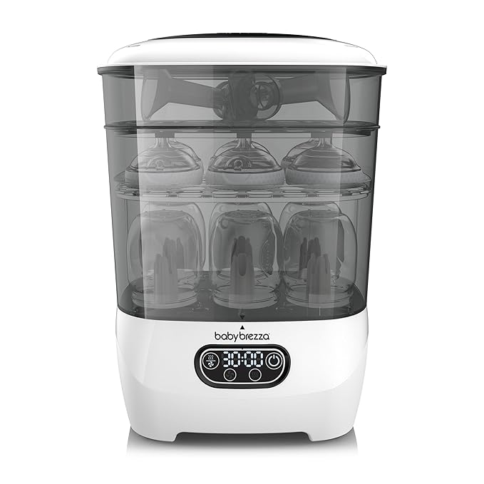 Baby Brezza Bottle Sterilizer and Dryer Advanced – 33% Faster by BabyBrezza