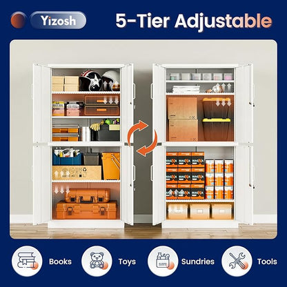 Yizosh Metal Storage Locking Cabinet - Image 6