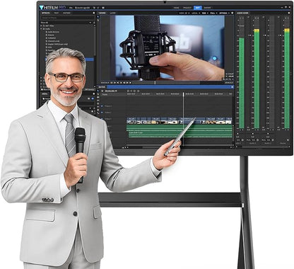 85" Smart Board, 4K UHD Interactive Board, 20-Point Touch, Android 13, 8GB & by QIXZOCV