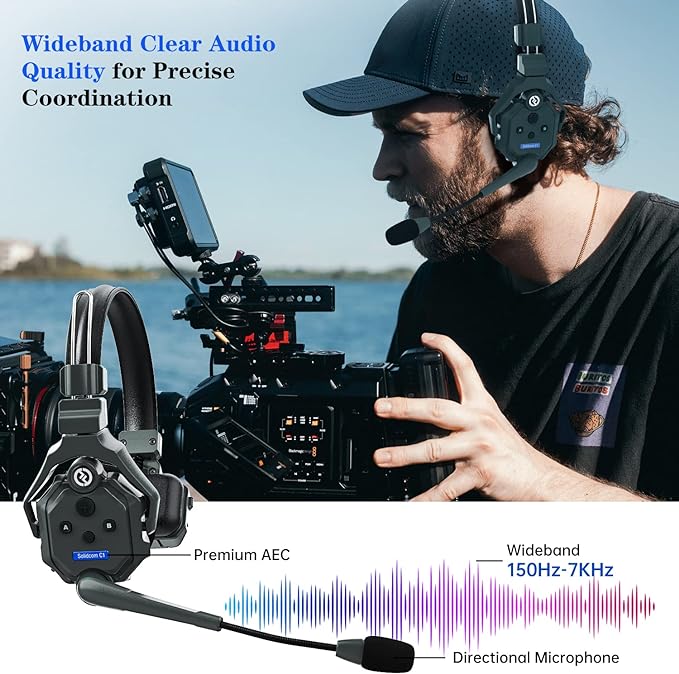 Hollyland Solidcom C1 8-Users Wireless Headset Intercom System Full Duplex - Image 5