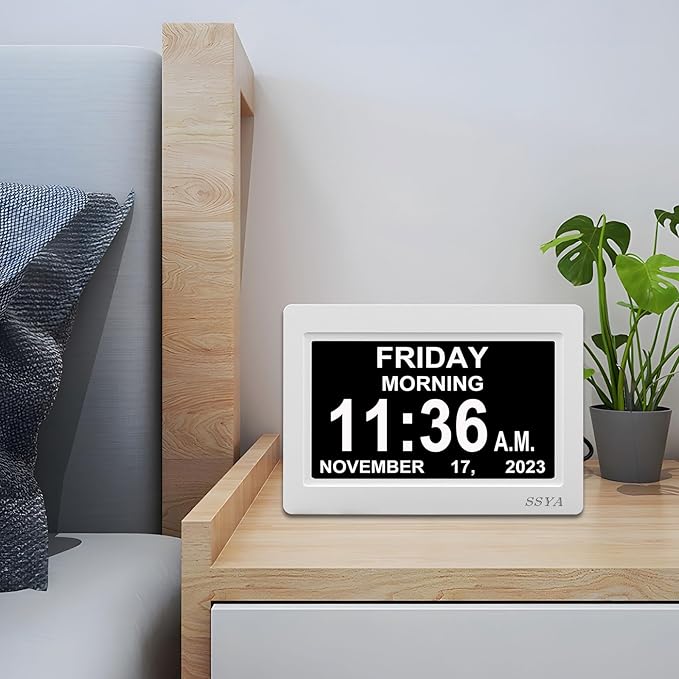 SSYA Digital Calendar Alarm Clock - Image 5