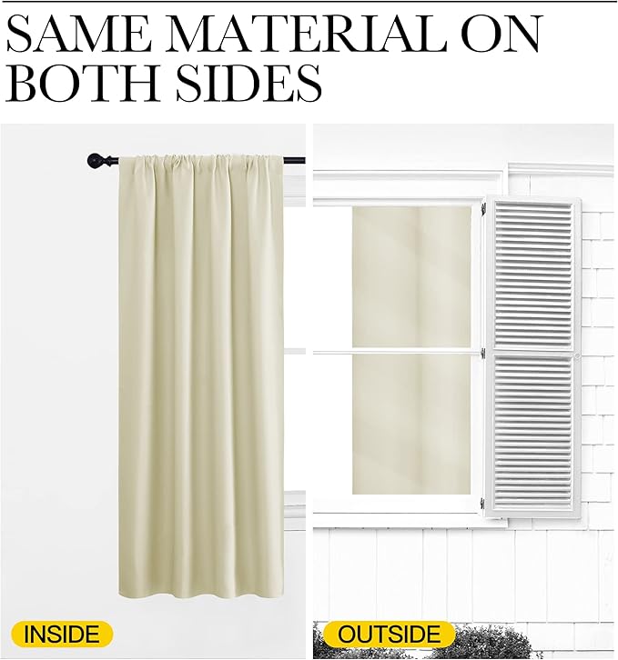 NICETOWN RV Blackout Curtains for Camper Windows, Short Blackout Curtains & - Image 5
