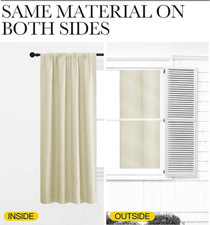 NICETOWN RV Blackout Curtains for Camper Windows, Short Blackout Curtains & - Image 5