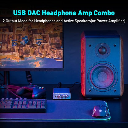 Fosi Audio K5 Pro Gaming DAC Headphone Amplifier Mini Hi-Fi Stereo - Image 5