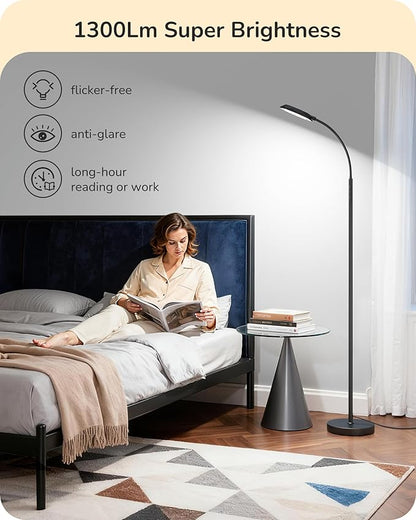 EDISHINE LED Floor Lamp, 1300LM Super Bright Reading Floor Lamps - Image 4