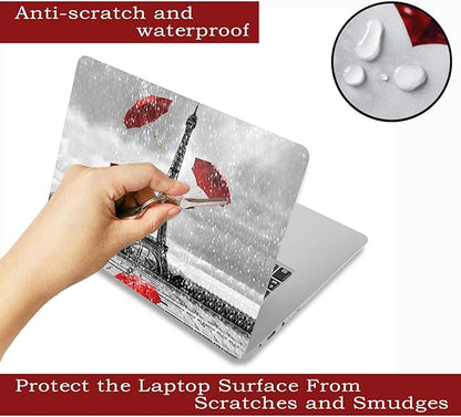 Laptop Skin Sticker Decal, Decorative Waterproof Removable, Eiffel Tower - Image 2