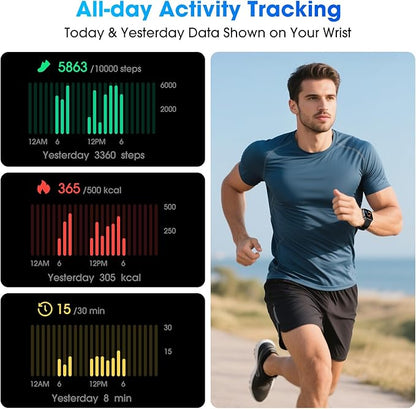 Pedometer Watch No APP/Phone Required, Waterproof Fitness Tracker Watch - Image 3