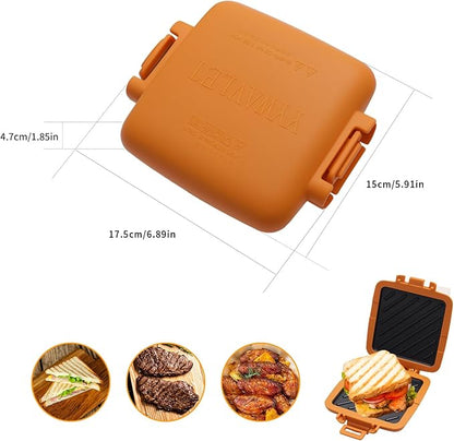 Microwave Sandwich Maker, Heat-Resistant Silicone Rubber Shell, Advanced - Image 2