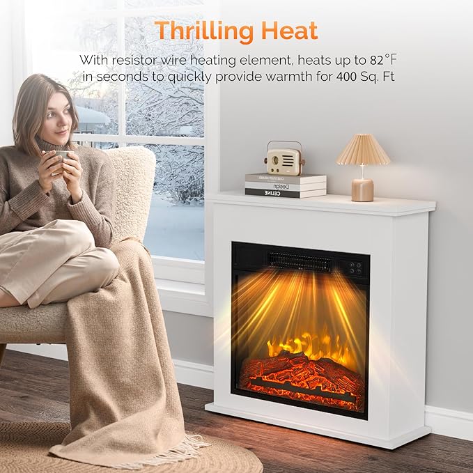 ROVSUN 18" Electric Fireplace Inserts - Image 3
