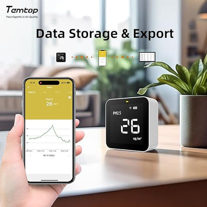Temtop Smart Air Quality Monitor Indoor Home Air Testing - Image 5