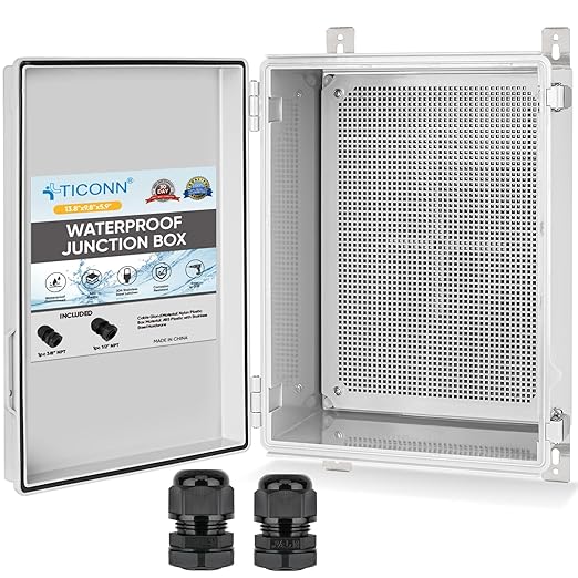 TICONN Waterproof Electrical Junction Box IP67 ABS Plastic Enclosure by TICONN