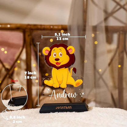 hun concept Kids Lion Night Light – Personalized Name Lamp - Image 7