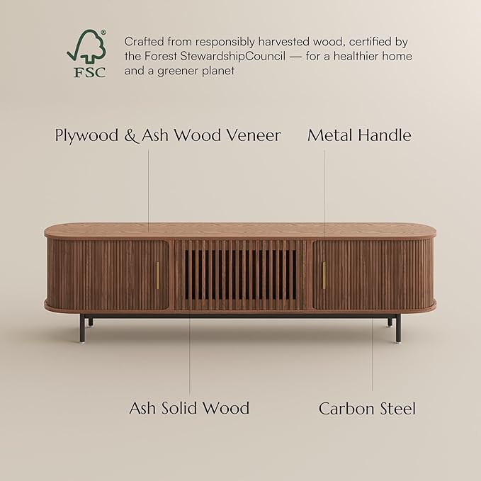 POVISON Mid Century Modern TV Stand - Image 3