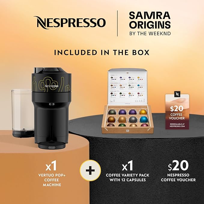 Nespresso Vertuo Pop+ Coffee and Espresso Maker by De'Longhi, Samra Origins by - Image 3