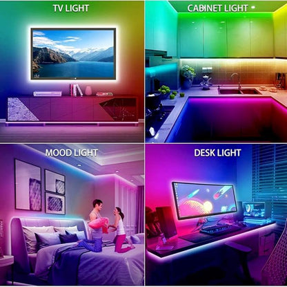 Timelux TV LED Backlights, 10ft LED Strip Lights Behind TV USB Operated Color - Image 4