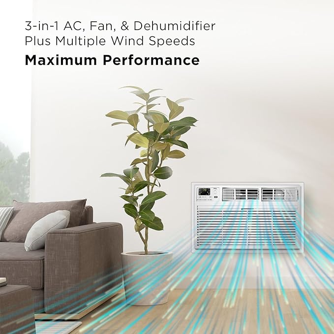 TCL H10T9EX1-A 10, 000 Smart Through-The-Wall Air Conditioner, Fan & - Image 4