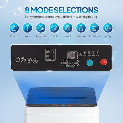 ROVSUN 30LBS Washing Machine, Full-Automatic Portable Washer - Image 5