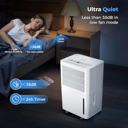 2, 500 Sq Ft Portable Home Dehumidifier - Image 5