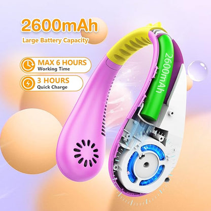 Kids Neck Fan, Portable Bladeless Fans - Image 3