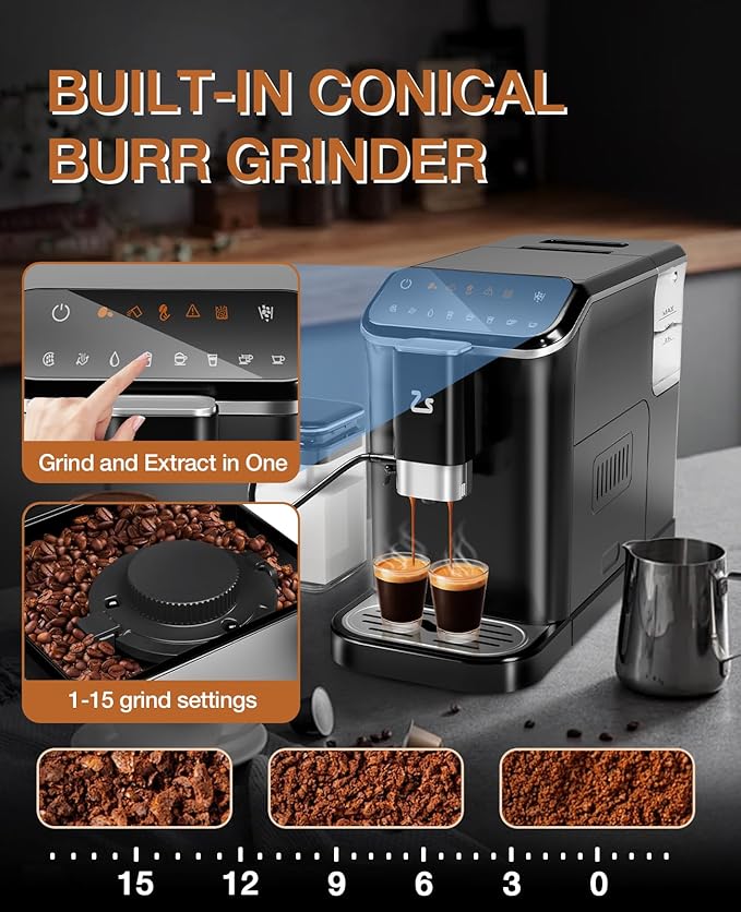 IDEALHOUSE Fully Automatic Espresso Machine - Image 7