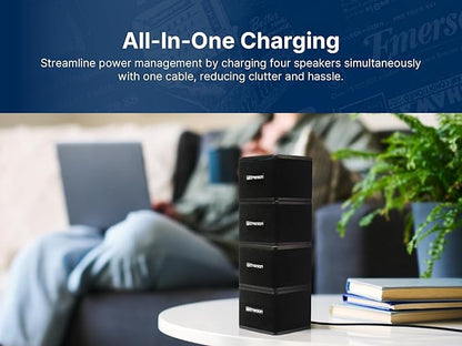 Emerson EAS-3006-BK Sound Blox – Wireless Magnetic Stackable Bluetooth Speakers - Image 4
