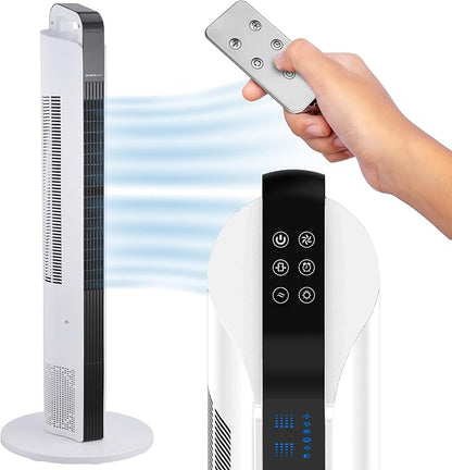 NEXAIR 42” Oscillating Tower Fan, 3 Speed Portable Fan Tower by NEXAIR