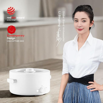 Hot Pot Electric, 2L Ceramic Glaze Non-Stick Pan, Portable Hot Pot - Image 8