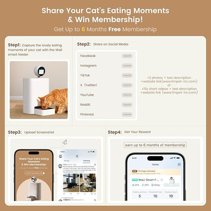 Automatic Cat Feeder with Camera 360°, 2K HD Pet Feeder with Night Vision & - Image 8