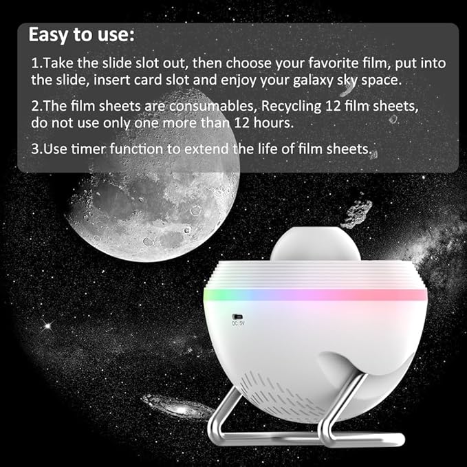Galaxy Projector for Bedroom, 13 in 1 Planetarium Projector - Image 6