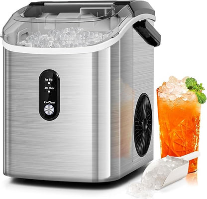 Antarctic Star Nugget Ice Makers Countertop, Portable Ice Maker Machine by AntarcticStar