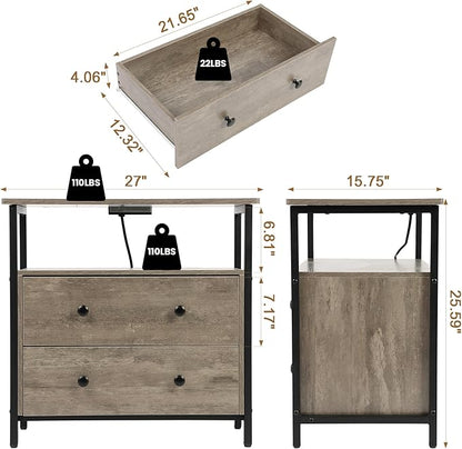 Edbuosy 27 inch Wide Night Stand - Image 3