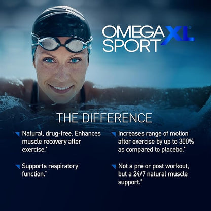 OmegaXL Sport Extra Strength Muscle Recovery Supplement and Respiratory Support - Image 2