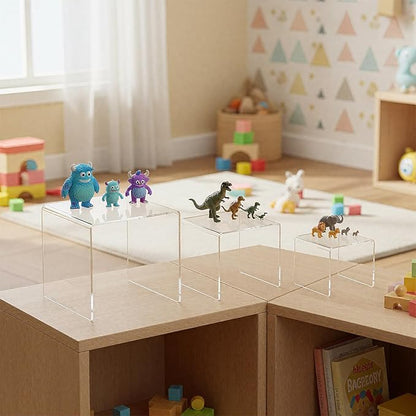 Chuangdi 2 Sets Acrylic Display Risers, Product Stand, Jewelry Display Riser - Image 5