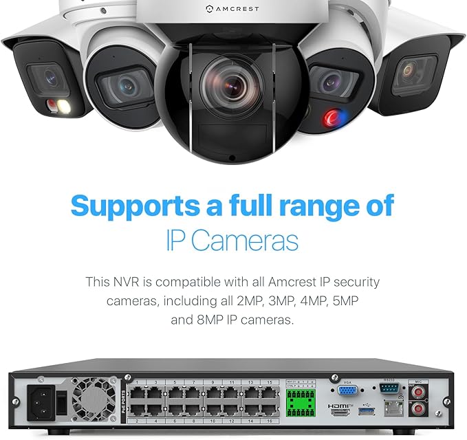 Amcrest 4K 32-Channel AI NVR Smart NVR, Facial Recognition, Facial Detection & - Image 6