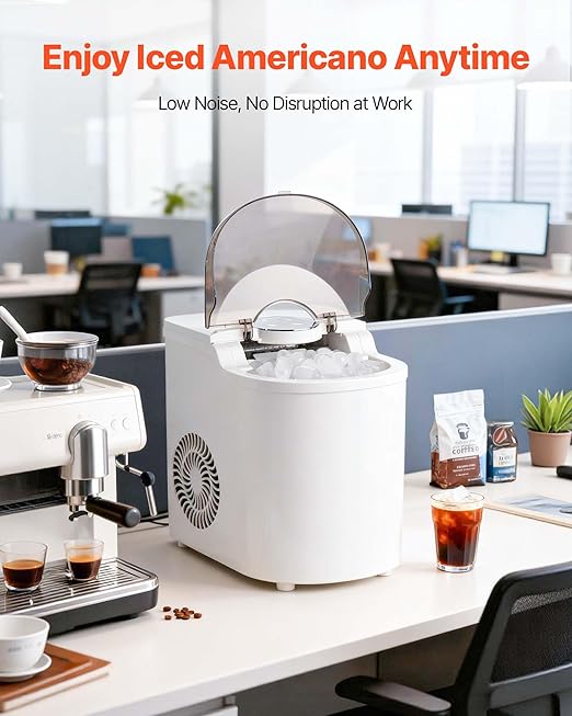 VEVOR Countertop Ice Maker, 7 Cubes Ready in 6 Mins, 26 lbs per Day, - Image 6