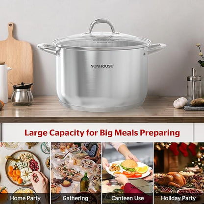 SUNHOUSE Stainless Steel Stock Pot - Image 9