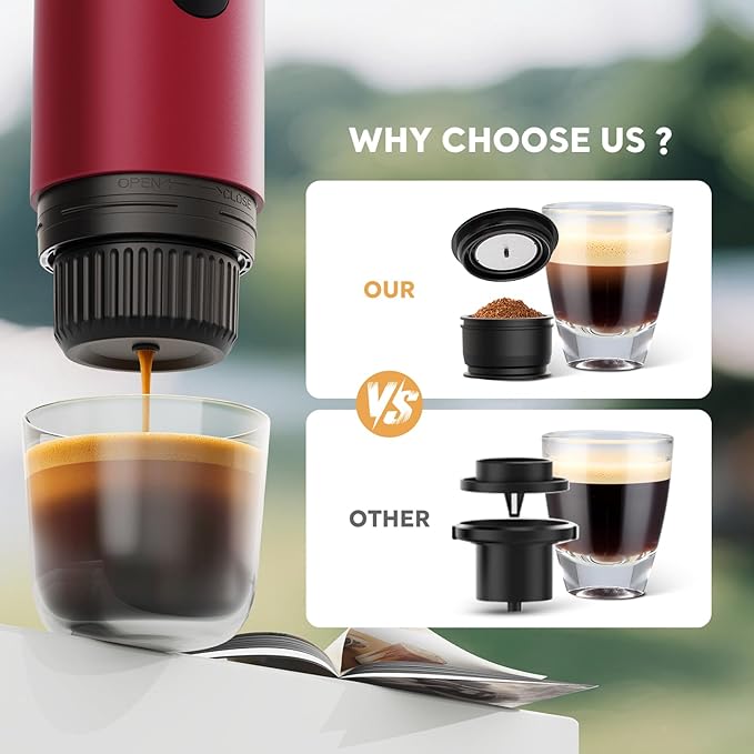 Portable Espresso Machine, Travel Coffee Maker - Image 3