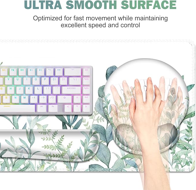ToLuLu Desk Mat, XXL Large Mouse Pad Wrist Support Set，4 in1 Gaming Mousepad - Image 2