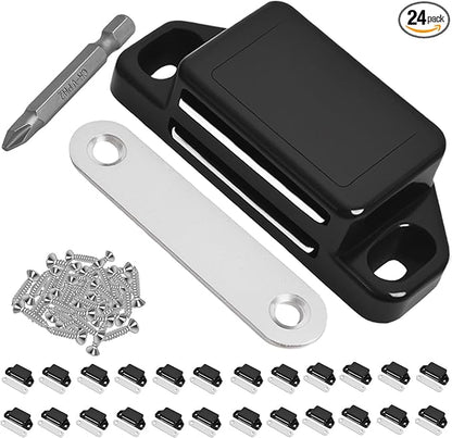 24 Pack Magnetic Push Latch, Heavy Duty Magnetic Touch Latch, by Unknown