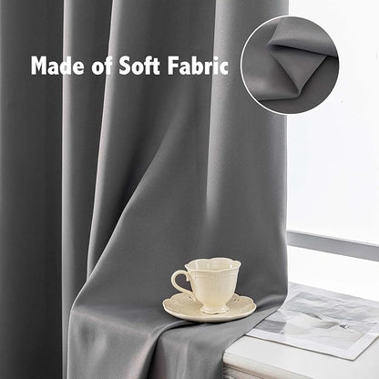 Anytime 100% Blackout Curtain 2 Panels Set, Thermal Insulated Window Drapes - Image 6