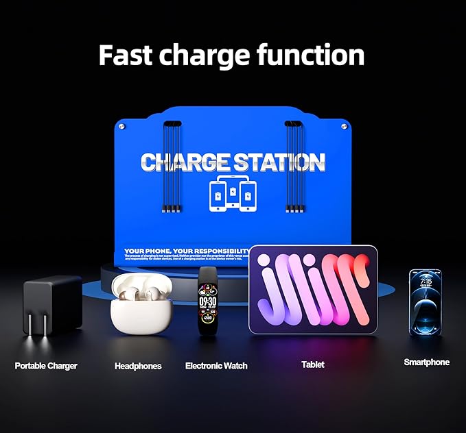 Wall Mounted 8 Port Charging Station - Image 7
