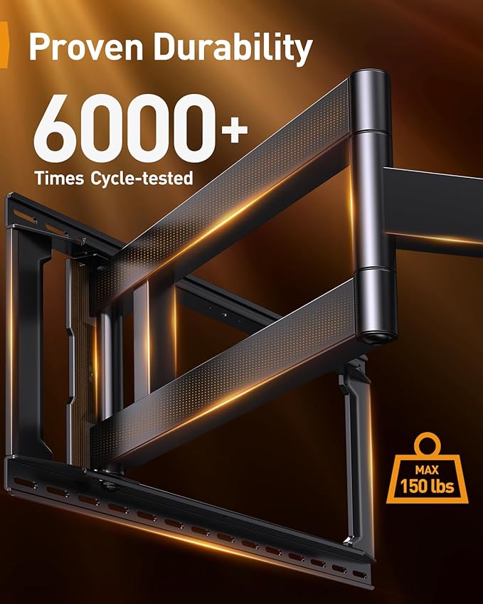 Perlegear Long Arm Full Motion TV Wall Mount - Image 4