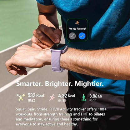 FITVII Health & Fitness Tracker, Smart Watch - Image 5