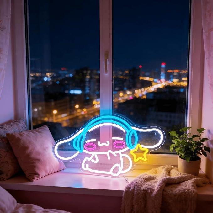 THIIXDAI Cinnamoroll Neon Sign for Room Decor, USB Powered LED Lights - Image 5